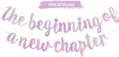 BEISHIDA Rainbow Pink Pre-Strung The Beginning of A New Chapter Banner | by Beishida