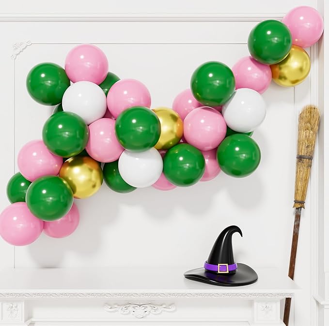 Pink and Green Balloons by Haolongfa