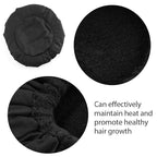 Cordless Deep Conditioning Heat Cap - Hair Styling and Treatment Steam Cap | Heat Therapy and Thermal Spa Hair Steamer Gel Cap - Black Universal