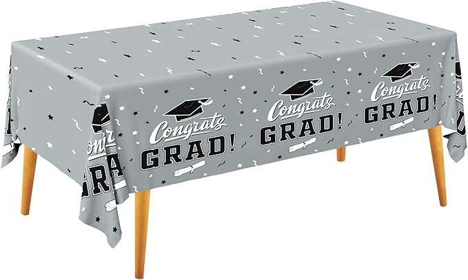 Graduation Party Decorations, Gongrats Grad Tablecover by Gatherfun