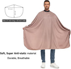 Salon Hair Cutting Cape with Soft Silicon Neck Collar, Professional Anti-static Barber Cape