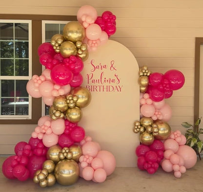 Pink Balloons Arch Kit 188pcs - Image 5