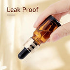 30 Pack 10ml Amber Glass Dropper Bottles with Droppers, Funnels & Labels for Essential Oils, 1/3oz Eye Dropper Bottles with Golden Caps, Brown Empty Glass Tincture Vials for Travel