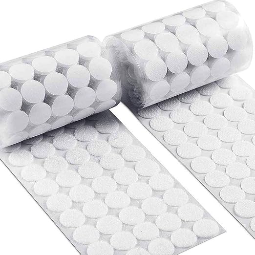 Self Adhesive Dots, Strong Adhesive 1000Pcs 0.59" Diameter Back Nylon, Hook & by RenaChris