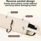 BUBM Hot Iron Holder & Mat, Heat Resistant Hair Tools Travel Bag Portable Organizer Cover Pouch for Curling Irons, Flat Irons, Hair Straightener and Styling (Beige)