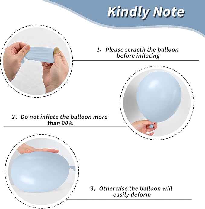 Blue and Green Balloons, Baby Shower Balloons 50Pcs 12 Inch Pastel Light Green - Image 3