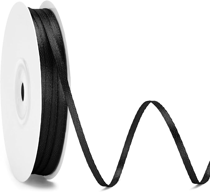 KINGLAKE Black Satin Ribbon by KINGLAKE
