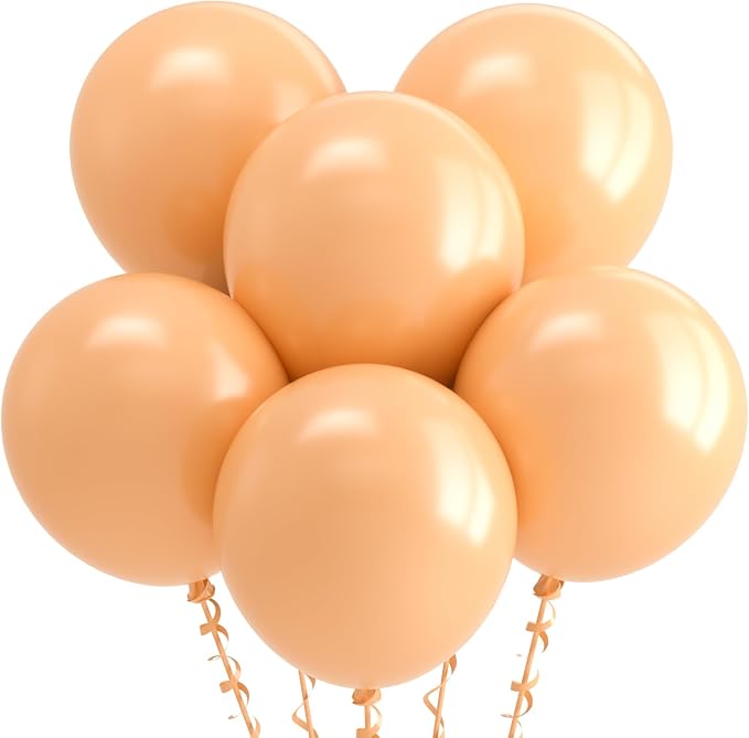 Bezente Nude Latex Party Balloons 18 Inch 30 Pack Large Thick | Round Helium by Bezente