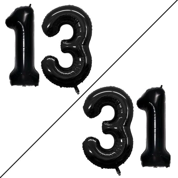 Number 13 Balloons for 13th Birthday Sweet 13 Party Decorations, 42 Inch Jumbo by GOER