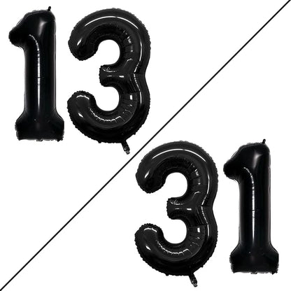 Number 13 Balloons for 13th Birthday Sweet 13 Party Decorations, 42 Inch Jumbo by GOER