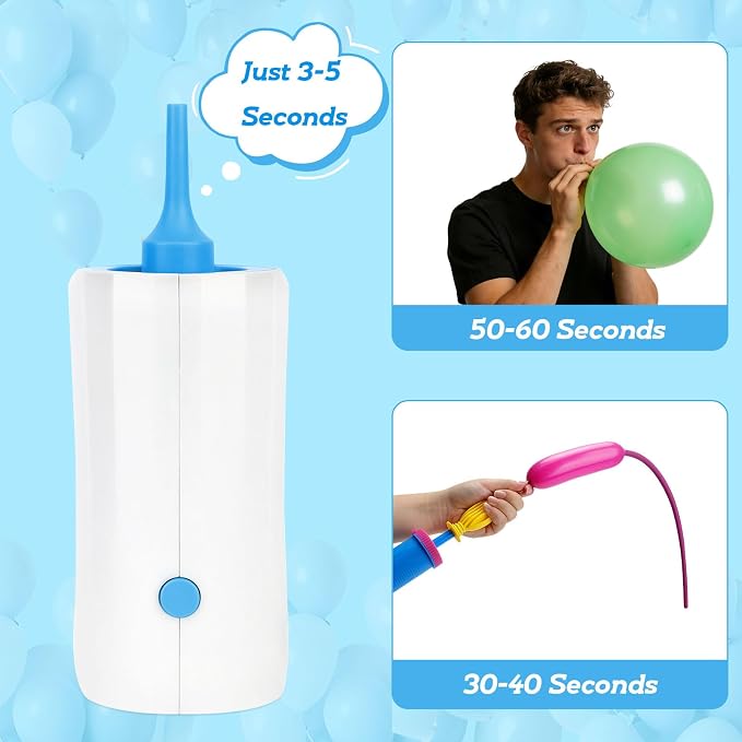Ball Pump Balloon Pumps Electric, Balloon Pump Portable Long Animal Balloon Pump - Image 3