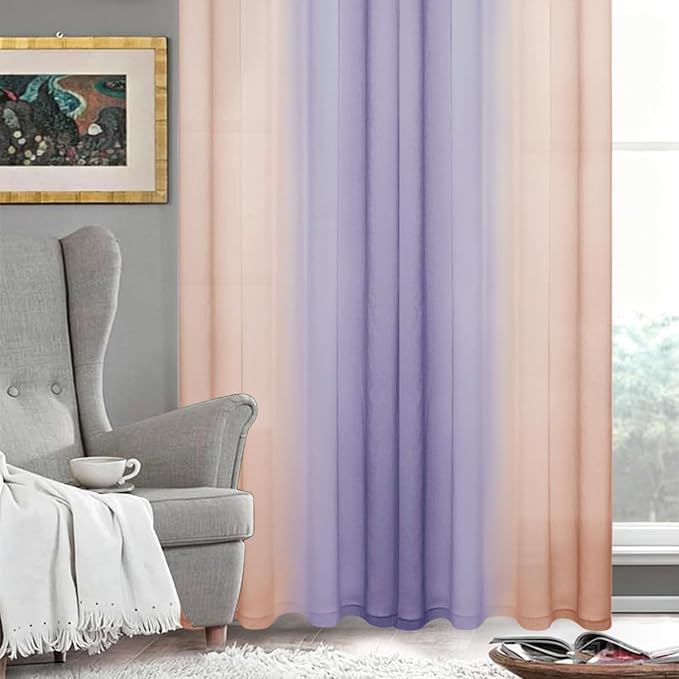 DWCN Ombre Sheer Curtains - Image 6