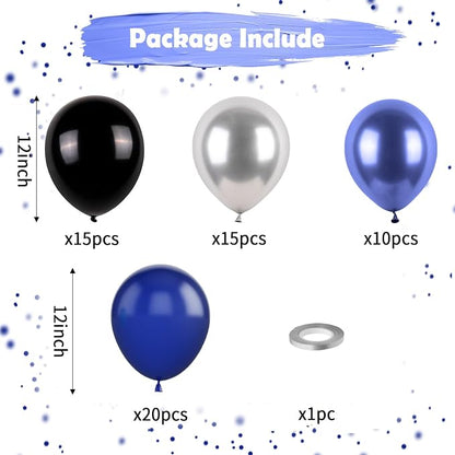 Blue and Black Balloons - Image 2
