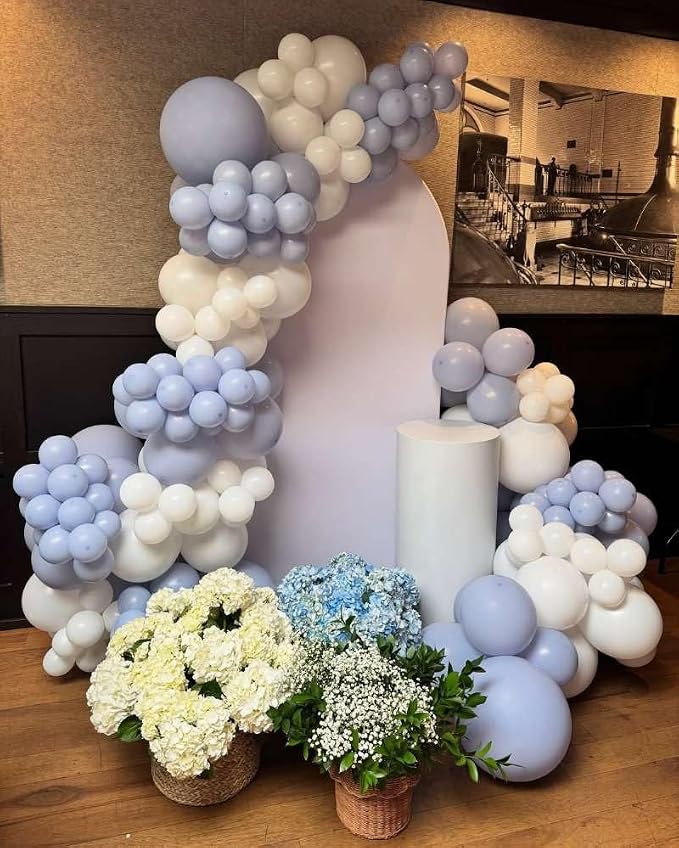 Blue and White Balloons Garland Arch Kit - Image 8