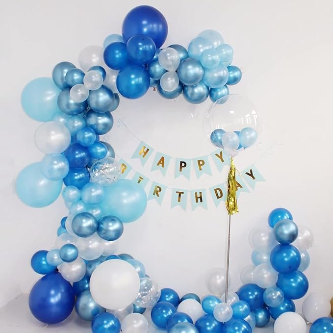 12 Inch Pearl Light Blue Balloons, Baby Shower, Graduate Party Decorations - Image 4