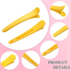 Geosar 24 Pcs Hair Sectioning Clips, Duck Billed Accessories for Styling, Plastic Hair Clips with Container, 2.95 Inch, Colorful, for Women(Colorful)