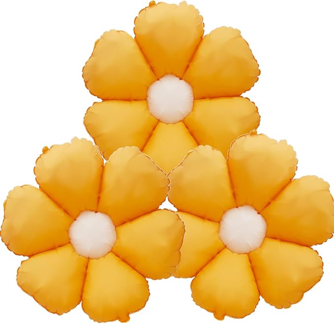 Daisy Balloons Yellow Flower Daisy Balloons Kit Groovy Party Decor Supplies by Unknown