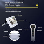 Skin Hair Analyzer, 5-inch 50X/200X Scalp Analysis Machine Rechargeable Hair Follicle Skin Analyser Tester Machine HD Scalp Detector Digital Skin Health Detection for Home Salon