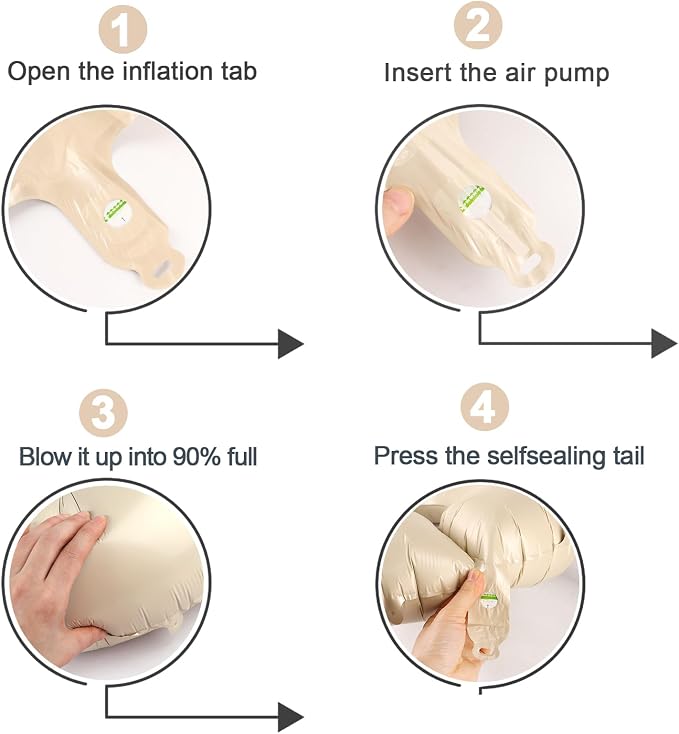 Cream Number 7 Balloon 40 Inch, 7th Birthday Party Decorations Men Women | Foil - Image 6