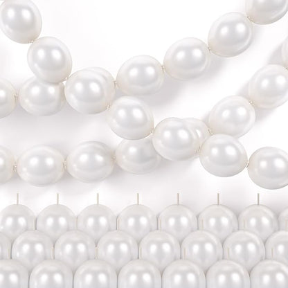 Pearl White Linking Balloons by Hapmori