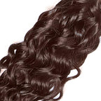 12 Inch Color #4 Bundles Human Hair Brown Water Wave Bundles Chocolate Brown Human Hair Bundles Brazilian Unprocessed Virgin Human Hair 1 Bundle Dark Brown Human Hair Weave