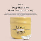 Kitsch Deep Conditioning Hair Mask – Moisturizing Hair Mask for Damaged Hair with Coconut Oil – Hydrating, Strengthening & Frizz-Reducing Hair Care Treatment for Curly, Coily & All Hair Types - 10 oz
