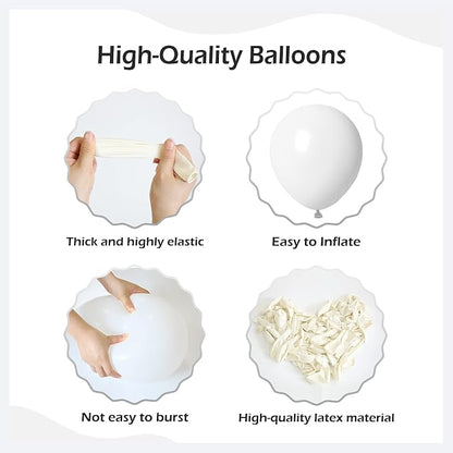 110pcs White Balloon Arch Kit - Image 3