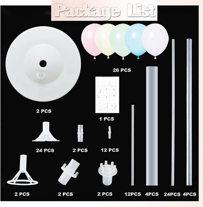 Pastel Balloon Column Kit Set of 2-Balloon Column Kit - Image 2