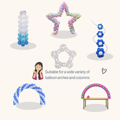 Miliocry 200PCS Balloon Arch Clips, Reusable Balloon Clips - Image 5