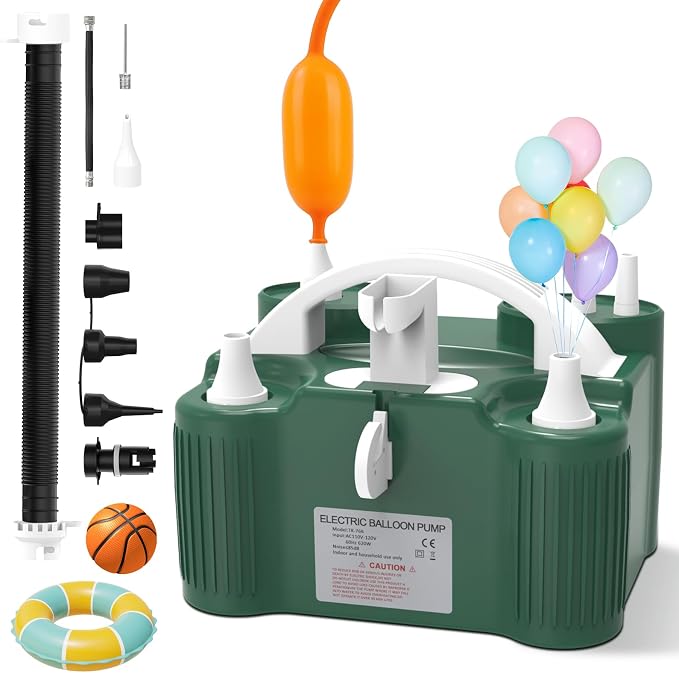 chamvis Balloon Pump Electric, Balloon Air Pump Inflate Pump by Chamvis