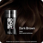 BOLDIFY Hair Fibers (12g) - Fill In Thinning and Fine Hair for an Instantly Fuller, Thicker Look - 14 Shades for Women & Men - Dark Brown