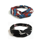 DRESHOW 10 Pack Boho Headbands for Women Vintage Cross Elastic Head Wrap Hair Accessories