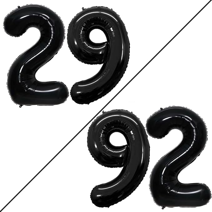 Number 29 Balloons for 29th Birthday Party Decorations, 42 Inch Jumbo Foil by GOER