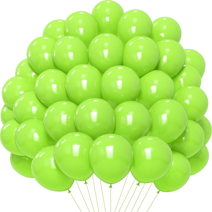 Lime Green Christmas Balloons by PatiCool
