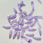 40 Pcs 2 Inch colorful Metal Snap Hair Clips No Slip Hair Barrettes For Women Hair Accessories(Purple)