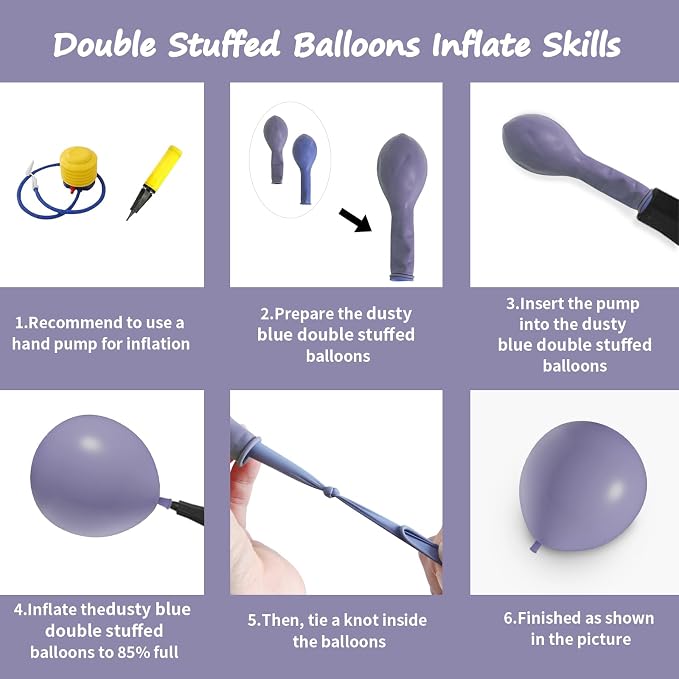 Double Stuffed Lavendere Purple Balloon Garland Arch Kit | 18/12/10/5inch - Image 2