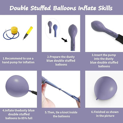Double Stuffed Lavendere Purple Balloon Garland Arch Kit | 18/12/10/5inch - Image 2