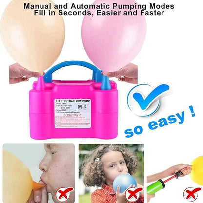 Balloon Pump 600W 110V Electric Balloon Pump Portable Electric Inflator Balloon - Image 7