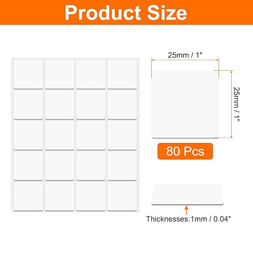 HARFINGTON 80pcs Double Sided Sticky Tape Dots, Adhesive Two Sided Nano Dots - Image 2