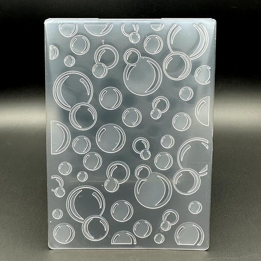 3D Plastic Embossing Folder Template Bubbles Texture A6 Size by Unknown