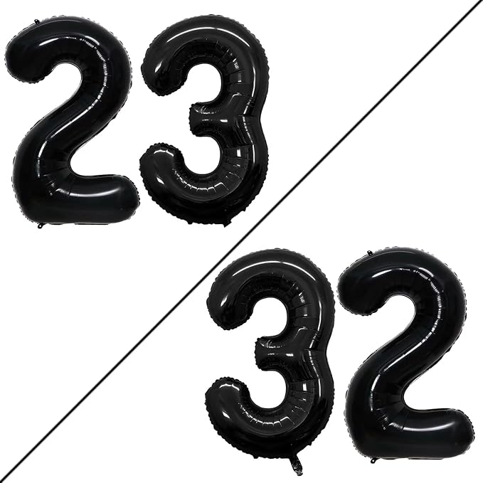 Number 23 Balloons for 23rd Birthday Party Decorations, 42 Inch Jumbo Foil by GOER