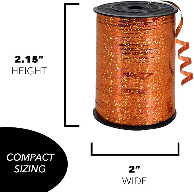 12 Rolls Glitter Curling Ribbons Assortment - Image 2