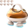 arboleaf Electric Scalp Massager Head Massager Scalp Stress Relax, 5 in 1 Kneading 128 Massage Nodes, Waterproof Hair Massage with 8 Removable Claws Cat Scratcher, Gift for Dad Mom