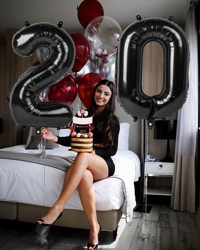 Number Balloons 10 Balloon 40 inch Black - Image 2