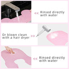 Professional Hair Cutting Cape with Geometric Grid Pattern, Longer Silicone Waterproof Cutting Mat,Neck Guide