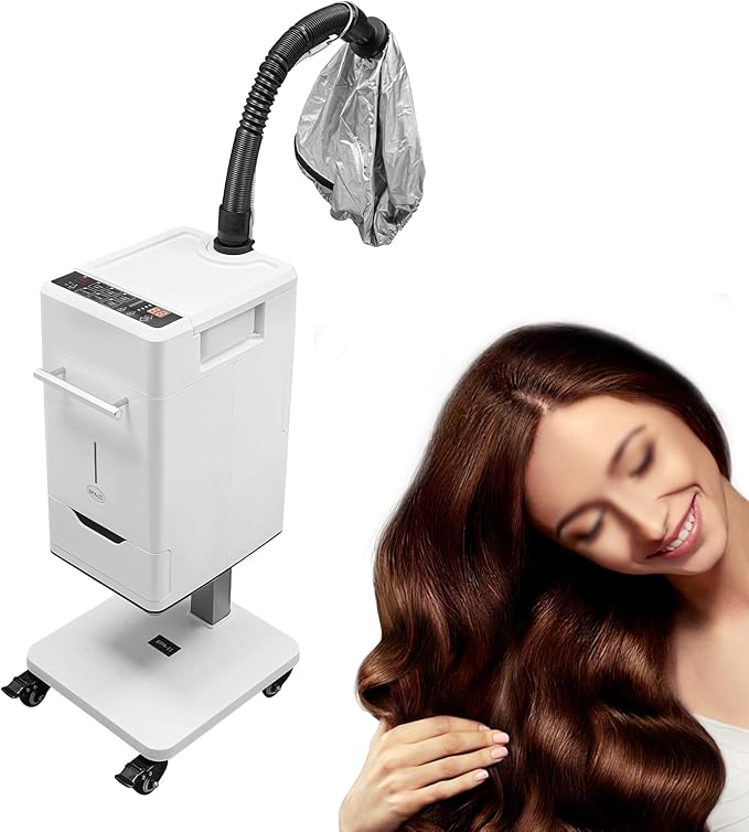 500W Multifunctional Anion Hair Dyeing Machine,110V Nano Hair Steamer/Hair Oil Machine Stand Up Base Equipment Vertical Nano Steamer Salon Spa (500W)
