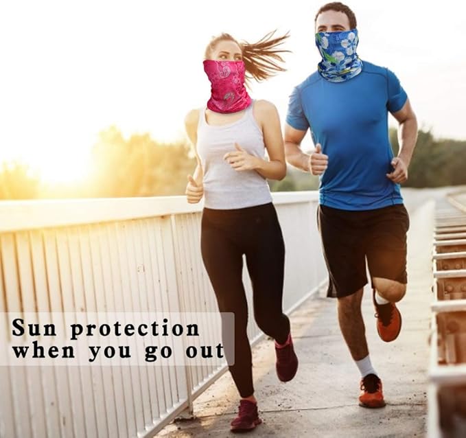 Face Mask Bandanas Neck Gaiter Headwear Magic Scarf Headband for dust Sun Wind