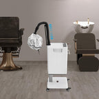 Vertical Nano Hair Steamer Machine, 6 Modes Multifunctional Anion Dyeing Machine with 4 Wheels & 2 Steamed Hats, 500W Hair Color Processor with 33.82 Oz Removable Water Tank for Home, Beauty Salon