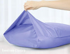 Sunflower Body Pillowcase 100% Cotton Long Pillow Cover/Case Envelope Closure 1 Pack, 21×54 inches Lavender, Soft and Breathable