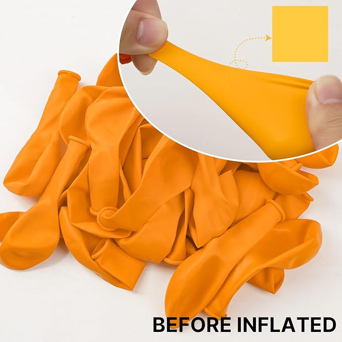 PartyWoo Yellow Mustard Yellow fall Latex Helium Balloons 50pcs | Balloons - Image 2
